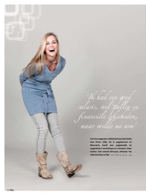 Interview with Corine in the Flair Mind & Body, March-April 2011